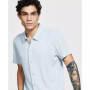 Men's Rib Knit Button-Up Short-Sleeve Shirt, Created for Macy's
