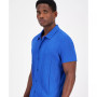 Men's Rib Knit Button-Up Short-Sleeve Shirt, Created for Macy's