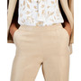 Women's Shimmer Twill Side-Zip Straight-Leg Pants
