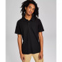 Men's Textured Short-Sleeve Polo Shirt