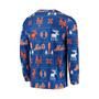 Men's Royal New York Mets Ugly Pajama Sleep Set