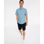 Men's Stretch Slim Fit End-On-End Short-Sleeve Shirt