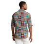 Men's Classic-Fit Patchwork Madras Shirt