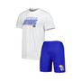 Men's Royal, White Kansas Jayhawks Downfield T-shirt and Shorts Set