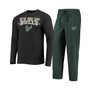 Men's Green, Heathered Charcoal South Florida Bulls Meter Long Sleeve T-shirt and Pants Sleep Set