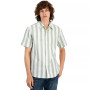 Men's Regular-Fit Striped Short-Sleeved Woven Shirt, Created for Macy's