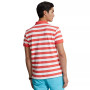 Men's Classic-Fit Striped Mesh Polo Shirt