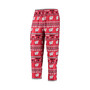 Men's Red Wisconsin Badgers Ugly Sweater Long Sleeve T-shirt and Pants Sleep Set