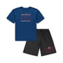 Men's Royal, Heathered Charcoal Chicago Cubs Big and Tall T-shirt and Shorts Sleep Set