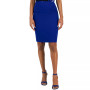 Women's Stretch-Crepe Back-Vent Skimmer Pencil Skirt