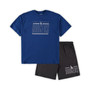Men's Royal, Charcoal Los Angeles Dodgers Big and Tall T-shirt and Shorts Sleep Set