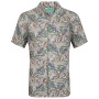 Mens Casual Button-Down Hawaiian Shirt - Short Sleeve