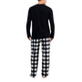 Men's Buffalo Check Fleece Pajama Pants & Solid Pajama Top Set, Created for Macy's