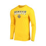 Men's Gold, Navy Denver Nuggets Long Sleeve T-shirt and Pants Sleep Set