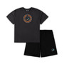 Men's Black, Heathered Charcoal San Jose Sharks Big and Tall T-shirt and Shorts Sleep Set