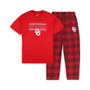 Men's Crimson Oklahoma Sooners Big and Tall Plaid Pants Sleep Set
