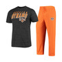 Men's Orange, Black Houston Dynamo T-shirt and Pants Sleep Set