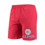 Men's Heathered Gray, Heathered Red LA Clippers Anchor T-shirt and Shorts Sleep Set