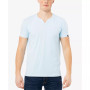 Men's Basic Notch Neck Short Sleeve T-shirt