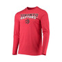 Men's Black, Red Toronto Raptors Long Sleeve T-shirt and Pants Sleep Set