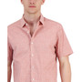 Men's Short-Sleeve Slim-Fit Burst-Print Stretch Shirt