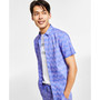 Men's Regular-Fit Zig-Zag Print Button-Down Shirt, Created for Macy's