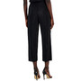 Women's Mini-Pleated Knit Pull-On Wide-Leg Cropped Pants