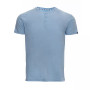 Men's Basic Henley Neck Short Sleeve T-shirt
