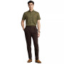 Men's Short-Sleeve Linen Button-Up