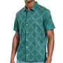 Men's Classic Fit Short Sleeve Printed Button-Front Shirt