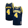 Men's Chris Webber Navy Michigan Wolverines Player Swingman Jersey