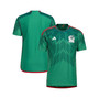 Men's Green Mexico National Team 2022/23 Home Authentic Blank Jersey