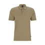 Men's Slim-Fit Striped Collar Polo Shirt