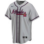 Men's Ronald Acuna Jr. Gray Atlanta Braves Road Replica Player Name Jersey