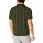 Men's Printed Button Placket Polo Shirt