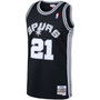 Men's Tim Duncan Black San Antonio Spurs 1998-99 Hardwood Classics Swingman Jersey