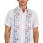 Men's Elevated Ranzo Blocked Linen Shirt, Created for Macy's