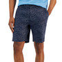 Men's Geo-Print Stretch Linen Shorts, Created for Macy's