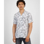 Men's Floral-Print Regular-Fit Camp Shirt, Created for Macy's