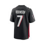 Men's Bijan Robinson Black Atlanta Falcons 2023 NFL Draft First Round Pick Game Jersey