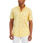 Men's Flamingo Rain Regular-Fit Printed Button-Down Poplin Shirt, Created for Macy's