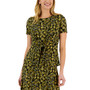 Women's Botanical-Print Twist-Front Top