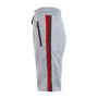 Men's French Terry Sweat Shorts with Contrast Trim Zipper Pockets