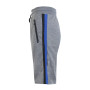 Men's French Terry Sweat Shorts with Contrast Trim Zipper Pockets
