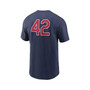 Men's Navy Cleveland Guardians Jackie Robinson Day Team 42 T-shirt