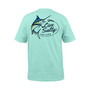 Men's Salty Marlin Logo Graphic Performance T-Shirt