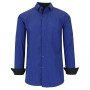Men's Long Sleeve Pinstripe Dress Shirt