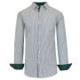 Men's Long Sleeve Pinstripe Dress Shirt