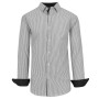 Men's Long Sleeve Pinstripe Dress Shirt