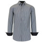Men's Long Sleeve Pinstripe Dress Shirt